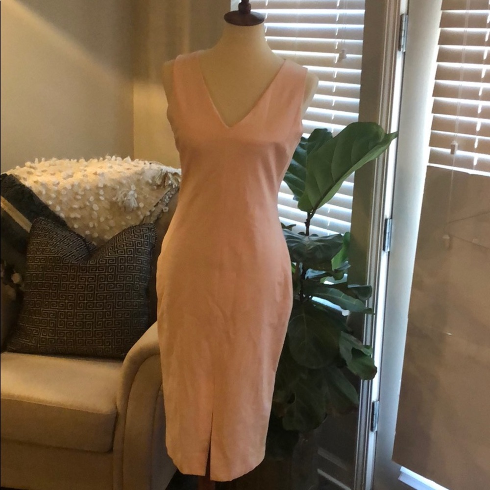 Vince Camuto blush pink midi dress